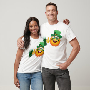 irish emoji lucky green beer st patricks day funny T-Shirt