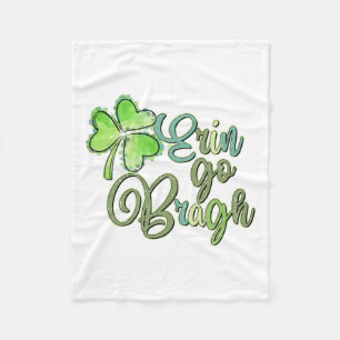Irish Erin Go Bragh Fleece Blanket