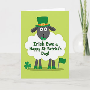 Irish Ewe Happy Day Card