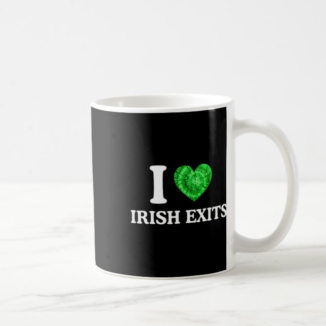 Irish Exit Funny St Patricks Day Irish Goodbye Sha Coffee Mug (Right)