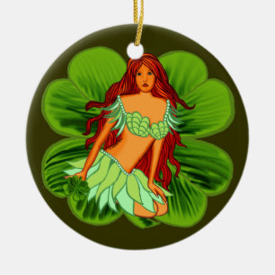 Irish Fairy Ceramic Ornament