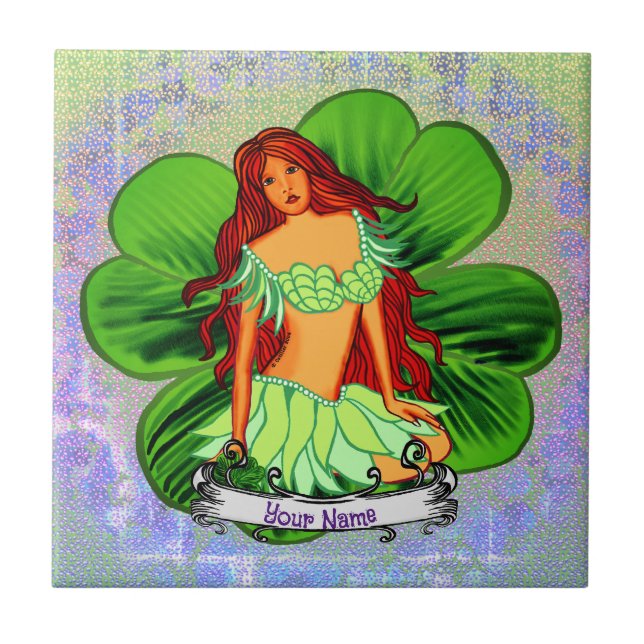 Irish Fairy Ceramic Tile (Front)