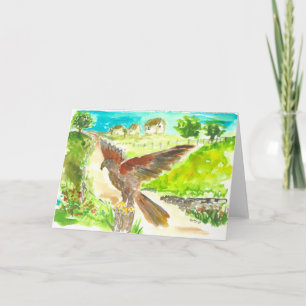 Irish Falcon Thank You Card
