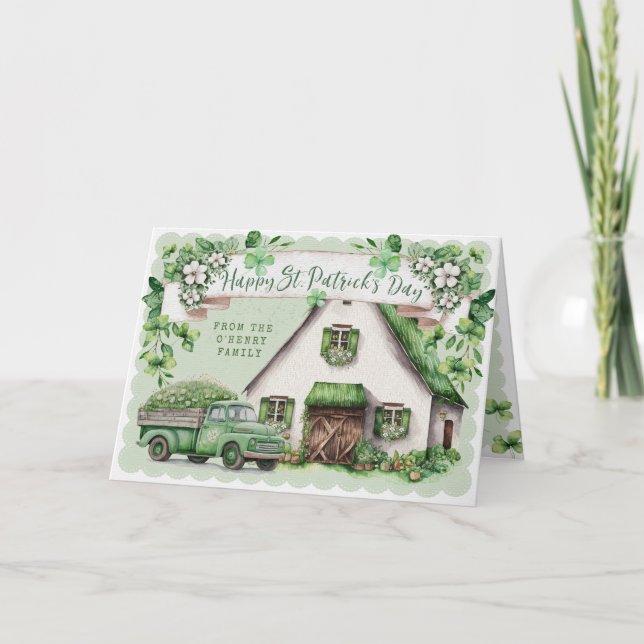 Irish Farmhouse | St Patrick's Day Card (Front)
