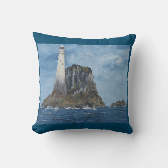 Irish Fastnet Lighthouse, County Cork, Ireland  Cushion (Front)