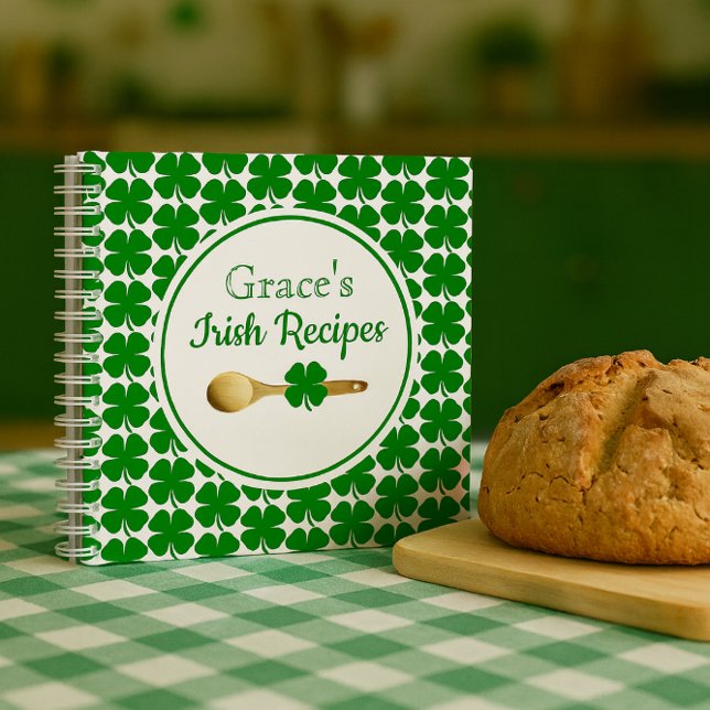 Irish Favourite Green Shamrock Recipe  Notebook (Creator Uploaded)