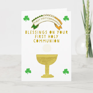 Irish First Holy Communion Card