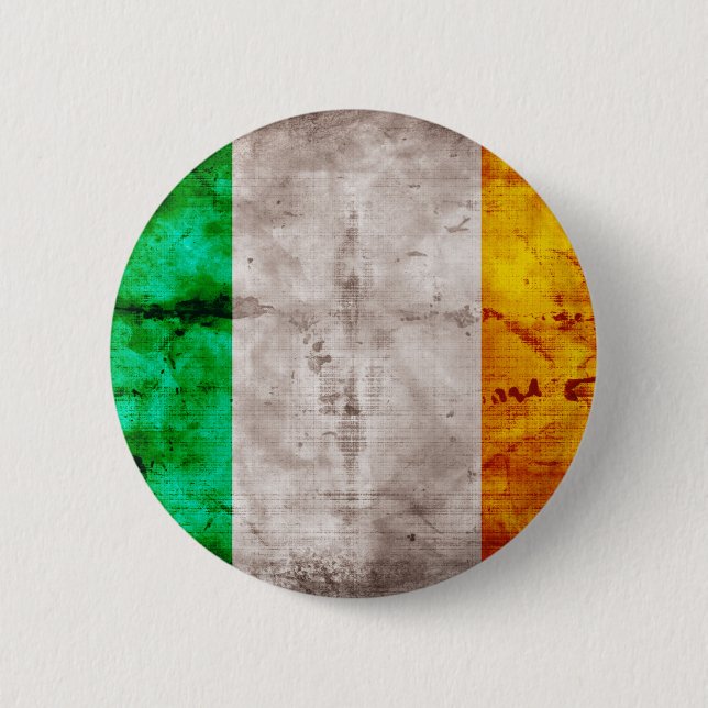Irish Flag 6 Cm Round Badge (Front)