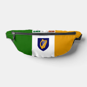 Irish flag and coat of arms bum bags