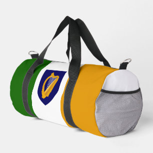 Irish flag and coat of arms duffle bag
