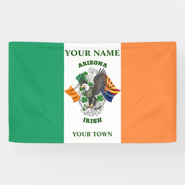 Irish Flag - Arizona Irish Banner (Horizontal)