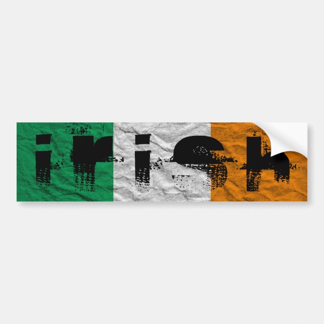 irish flag bumper sticker (Front)