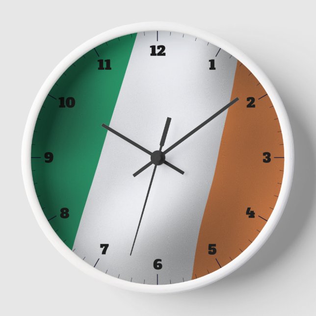 IRISH FLAG CLOCK (Front)