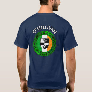 Irish Flag Clover Celtic Knot - O'Sullivan T-Shirt