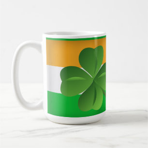 Irish flag clover mug