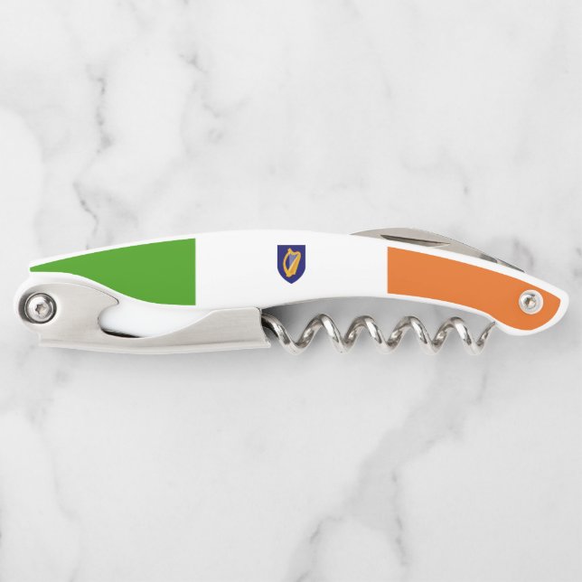 Irish flag-coat of arms corkscrew (Front)