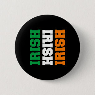Irish Flag Colours for St Patricks 6 Cm Round Badge