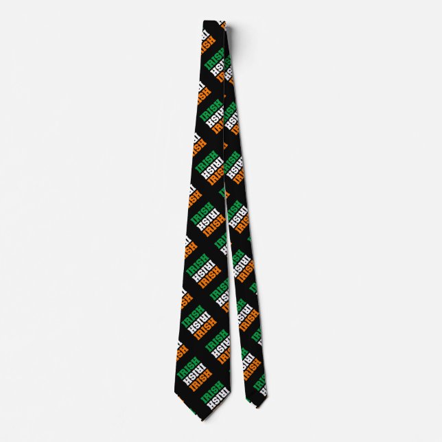 Irish Flag Colours for St Patricks Tie (Front)