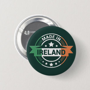 Irish Flag Colours Made in Ireland St. Patrick 6 Cm Round Badge