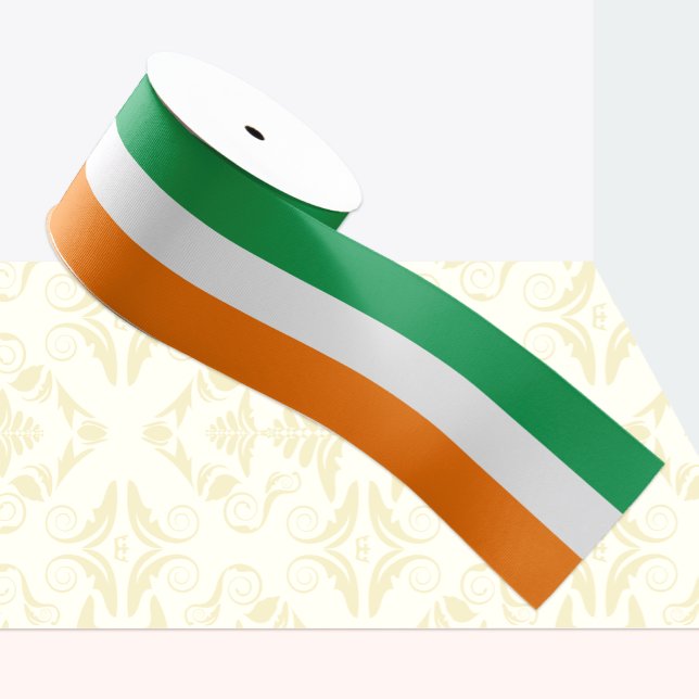 Irish flag colours ribbon, Tricolor, Ireland Grosgrain Ribbon (Creator Uploaded)