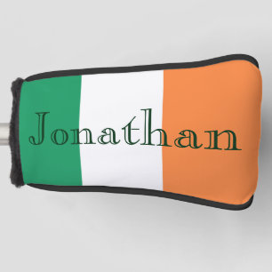 Irish Flag Customisable Name Golf Putter Cover