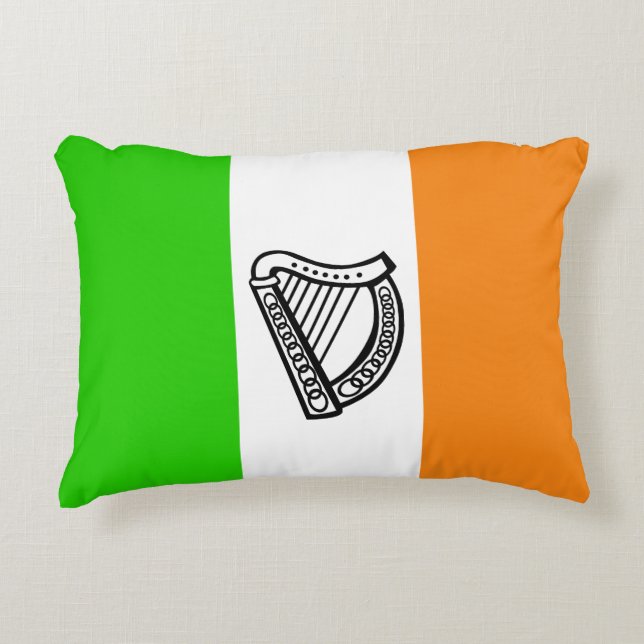 Irish flag decorative cushion (Front)