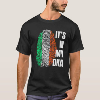 Irish Flag DNA Fingerprint Ireland St Patrick's Da T-Shirt
