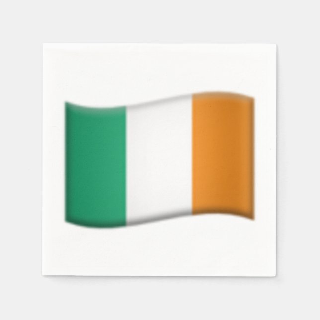 Irish flag - Emoji Napkin (Front)