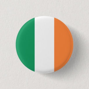 Irish Flag, Flag of Republic of Ireland 3 Cm Round Badge
