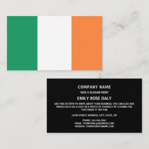 Irish Flag, Flag of Republic of Ireland Business Card