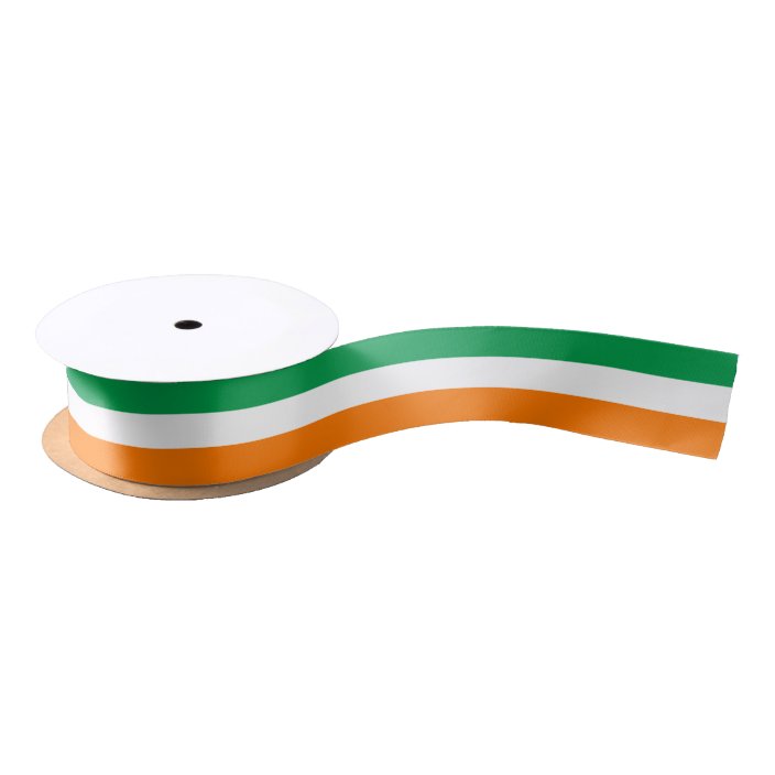 Irish flag gift ribbon for St Patricks Day party Satin Ribbon