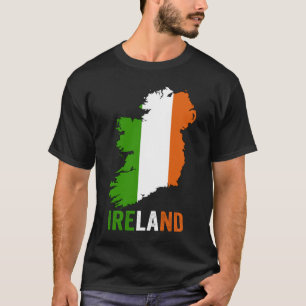 Irish Flag I love Ireland Pride Map Men Women Kids T-Shirt