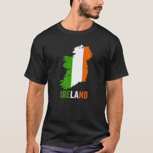 Irish Flag I love Ireland Pride Map Men Women Kids T-Shirt