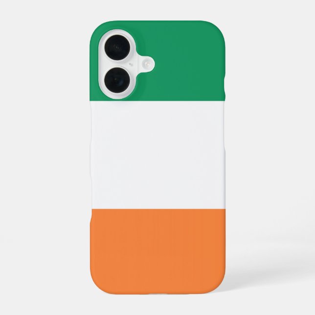 Irish Flag iphcnt iPhone 16 Case (Back)