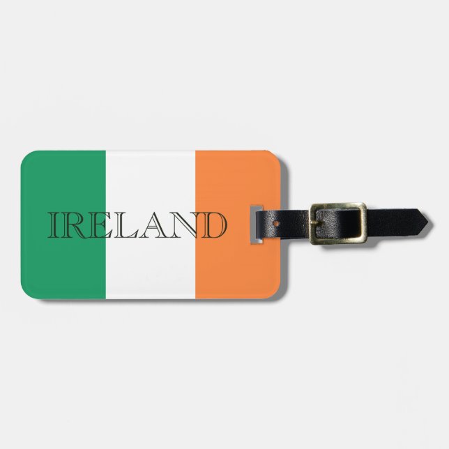Irish Flag Ireland cd lt arc2 Luggage Tag (Front Horizontal)