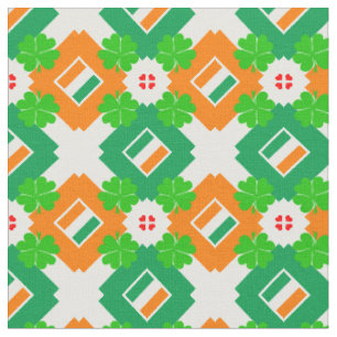 Irish Flag & Ireland Fabric fashion /Shamrock