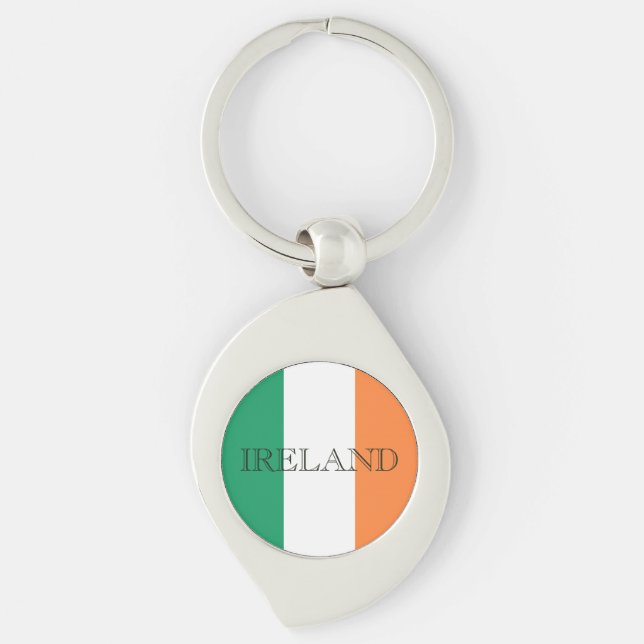 Irish Flag Ireland kccnt Key Ring (Front)