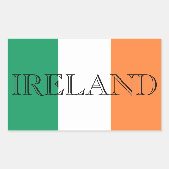 Irish Flag Ireland Letters Sticker arc
