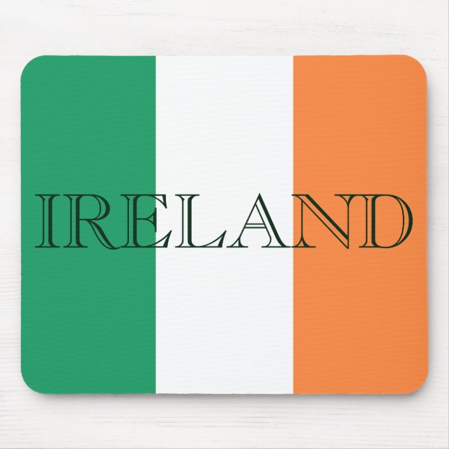 Irish Flag Ireland mpcnt Mouse Pad (Front)