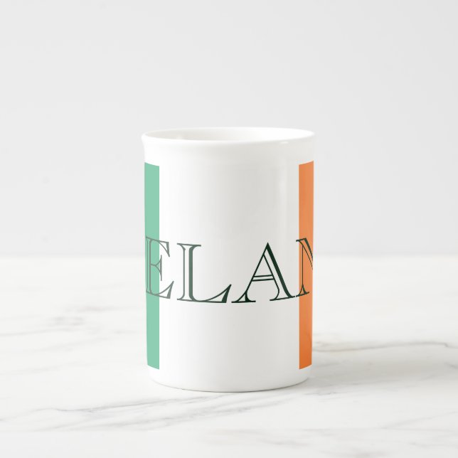 Irish Flag Ireland mugt Bone China Mug (Front)