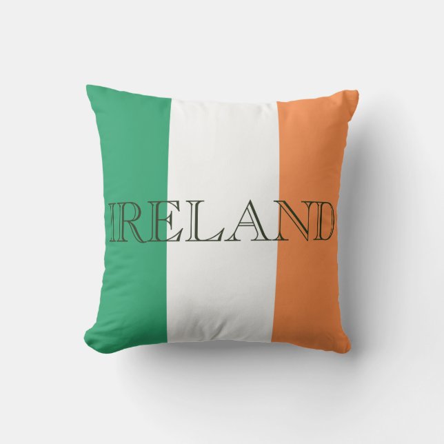 Irish Flag Ireland overlay tpcnt Cushion (Front)