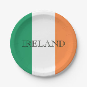 Irish Flag Ireland ppcnt Paper Plate