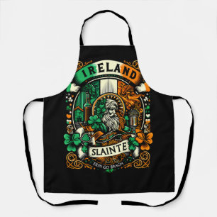 Irish Flag Ireland Saint Patricks Day Slainte Apron