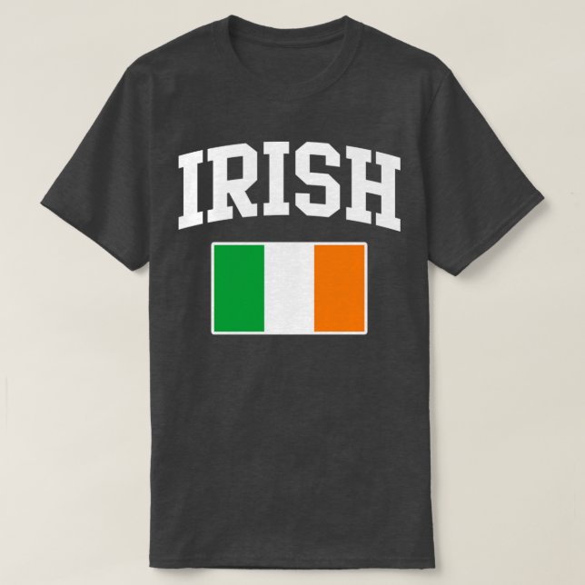 Irish Flag Ireland St Patricks Day T-Shirt (Design Front)