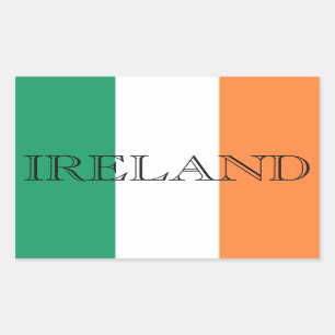 Irish Flag Ireland stkcnt Rectangular Sticker