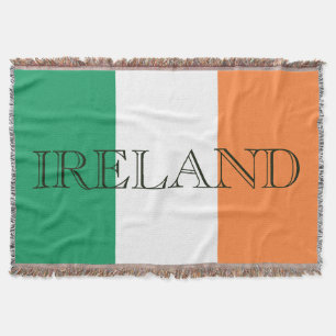 Irish Flag Ireland tbcn Throw Blanket