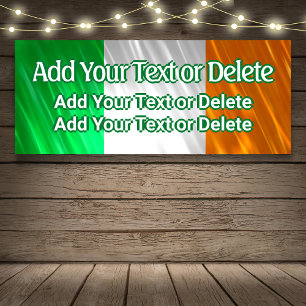 Irish Flag Irish Party Irish Birthday St Patrick's Banner