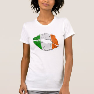 Irish Flag Lips T-Shirt