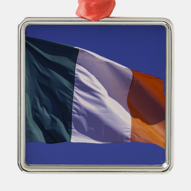 Irish flag metal tree decoration (Front)