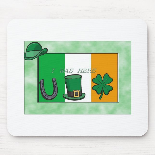 Irish Flag Mouse Pad (Front)